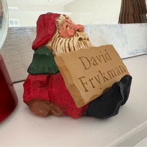 Festive Red Santa Figurine